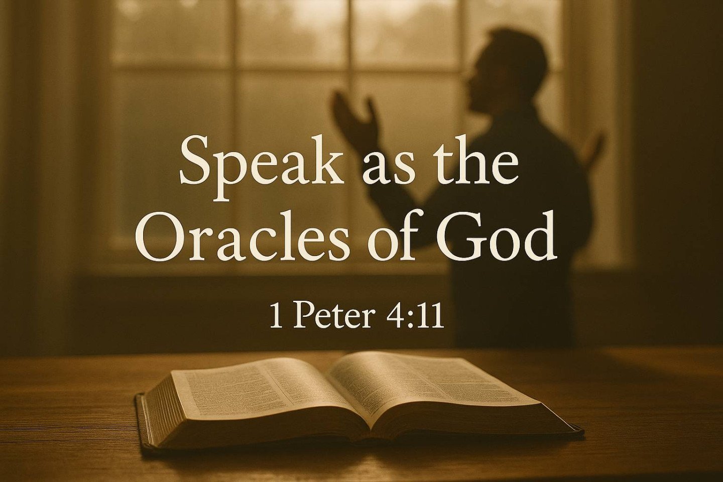 Drink Devotional Method - Speak as the Oracles of God (1 Peter 4)